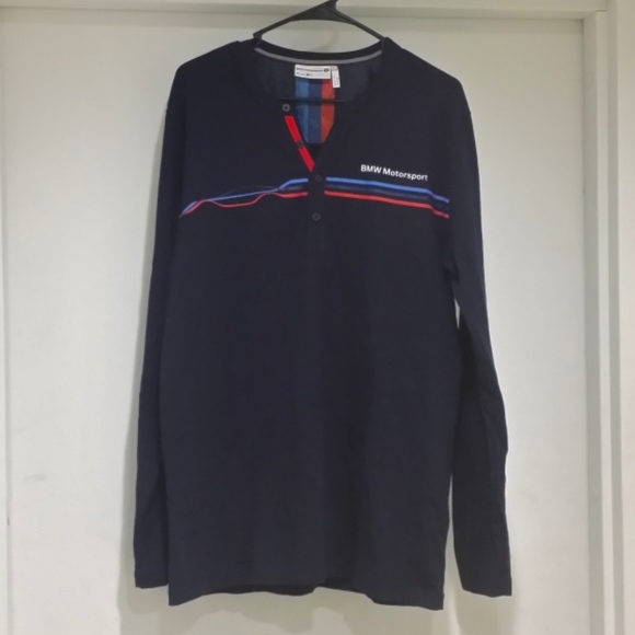 SOLD-BMW MOTORSPORT LS Navy Blu XL Tee - Picture 3 of 6